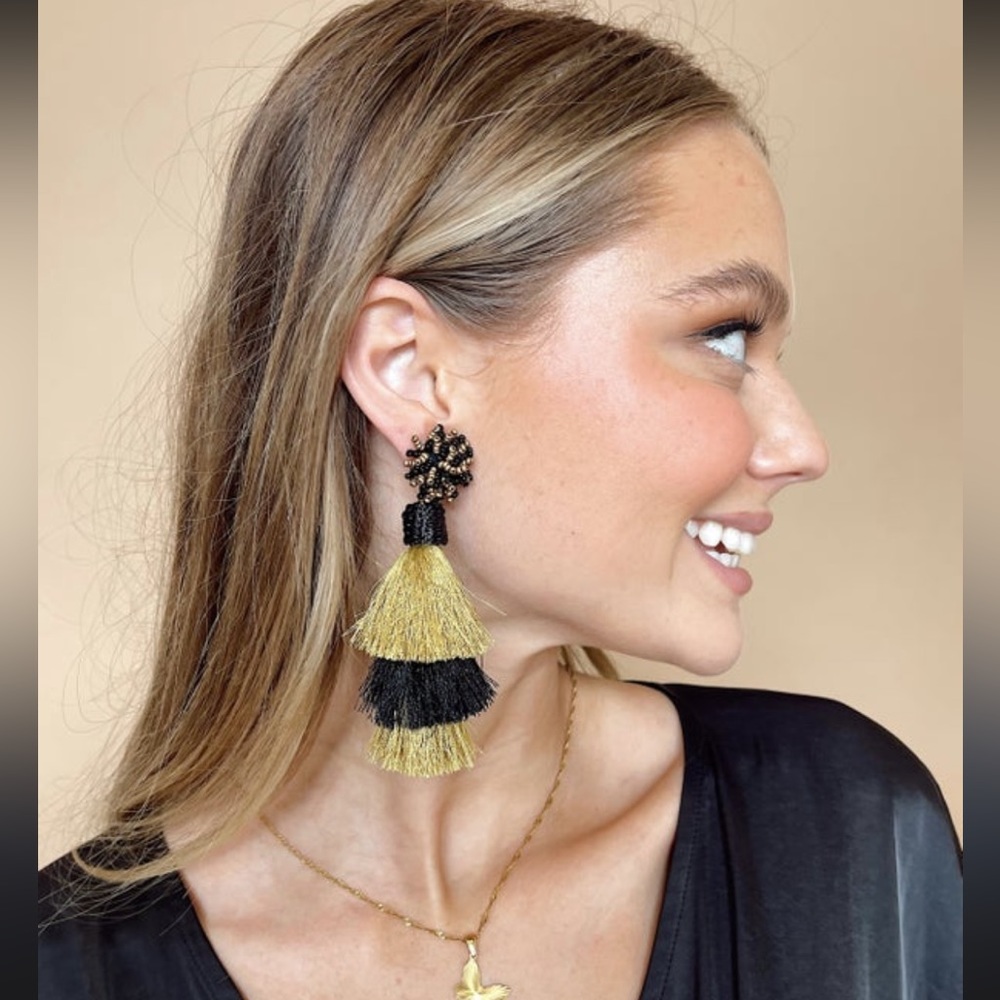 Talking Tassels Earrings. Brand new